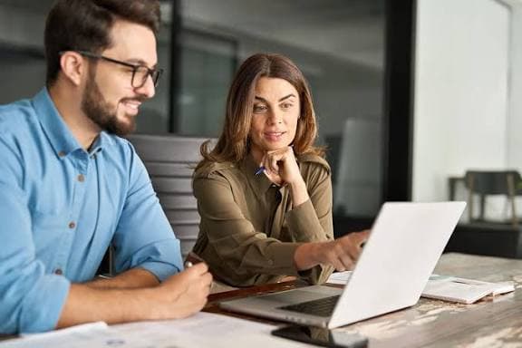 Advisor guiding clients through their financial plan